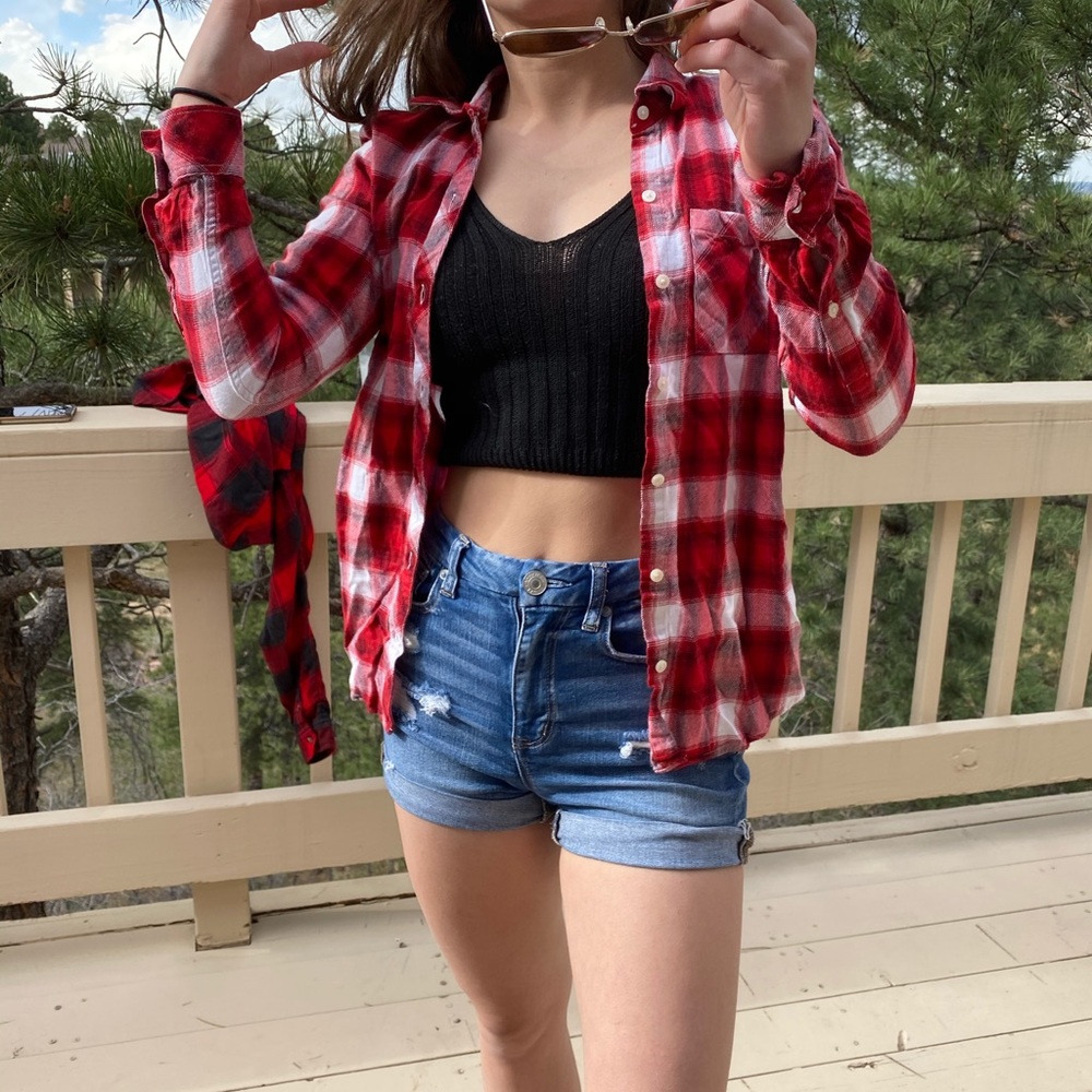 Red and White Flannel